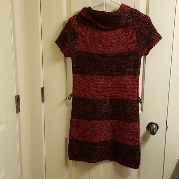 Notations red and black striped sweater dress - Picture 2 of 4